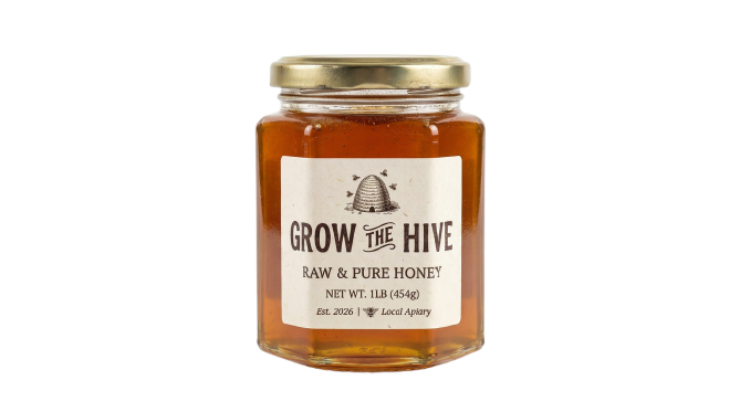 Grow the Hive — Raw & Pure Honey. Click to begin.